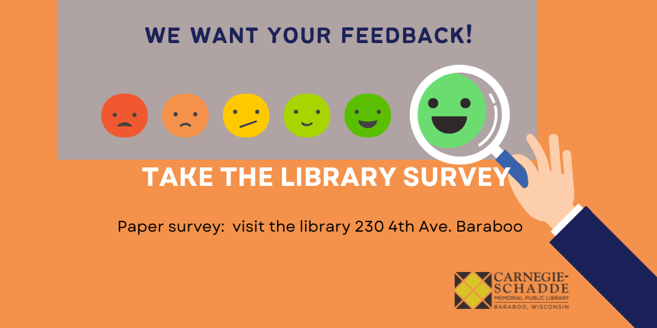 Take the library survey